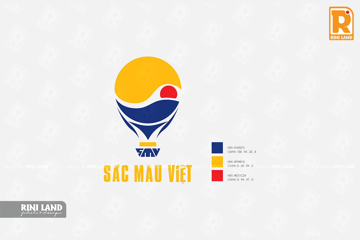 thiết kế logo Sắc Màu Việt